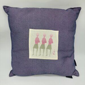 FUBU Pillow Home Collection Accent Pillow Ladies Skirts‎ Afros Purple Rare